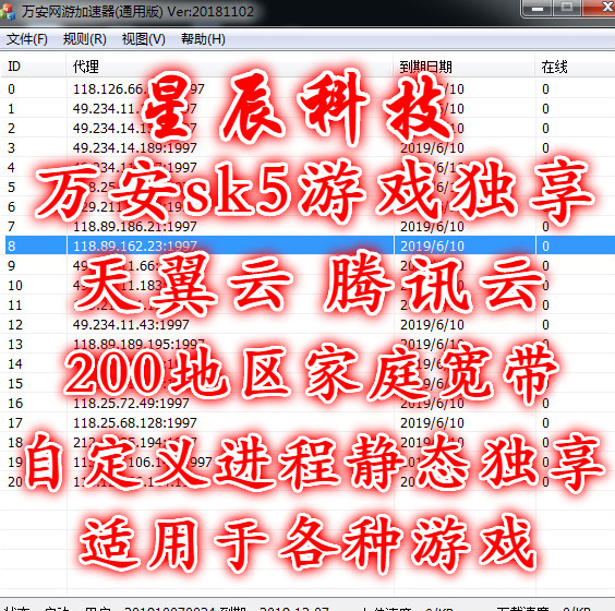 万安sk5加速器ip使用教程