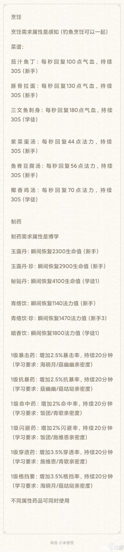 天谕玲珑生活技能学哪个？