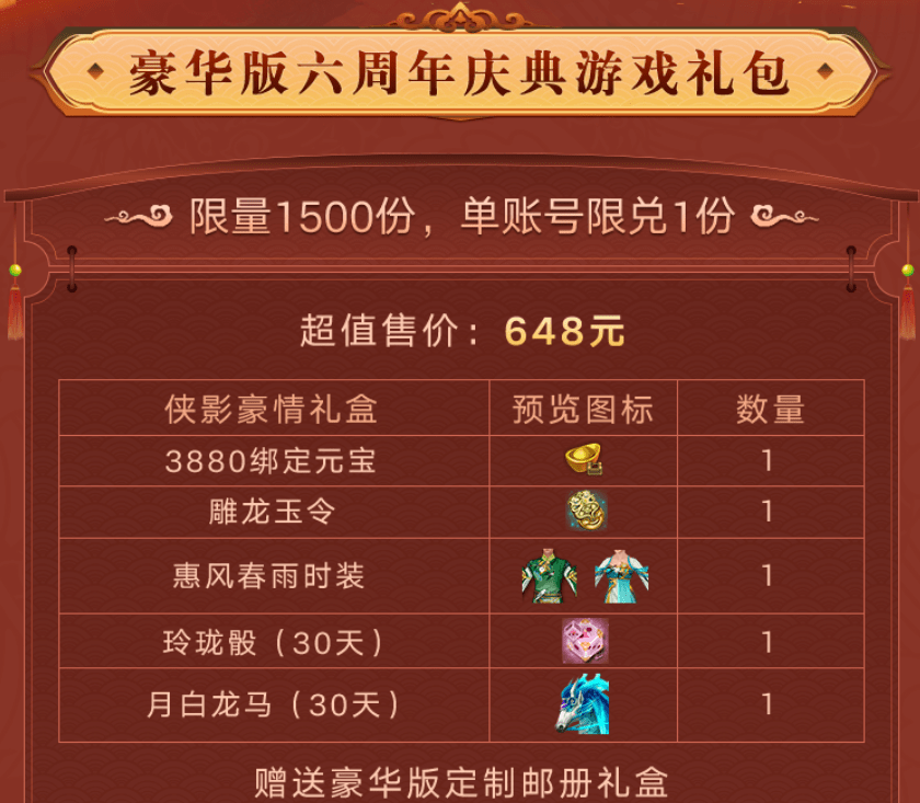 天龙六年，一路“邮”你丨天龙八部手游x中国邮政六周年限量版邮册重磅来袭！
